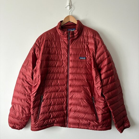 Patagonia Men's Down Sweater Puffer Jacket Coat Red Size XXL - Picture 4 of 7